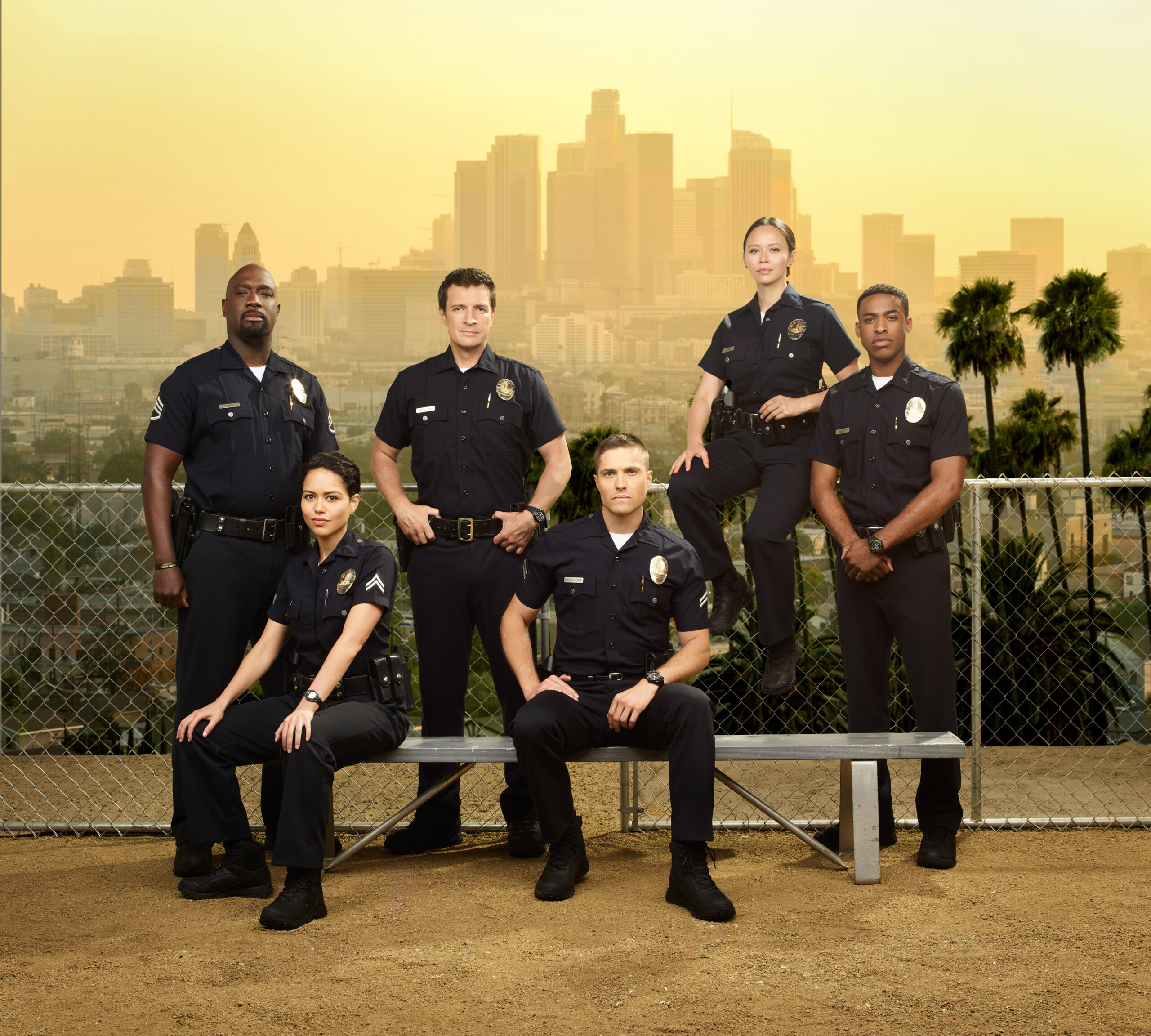 RICHARD T. JONES, ALYSSA DIAZ, NATHAN FILLION, ERIC WINTER, MELISSA O'NEIL, TITUS MAKIN JR.